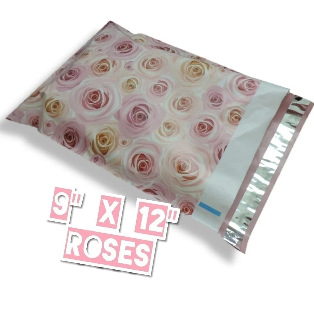50 Roses Poly Mailers 9x12
